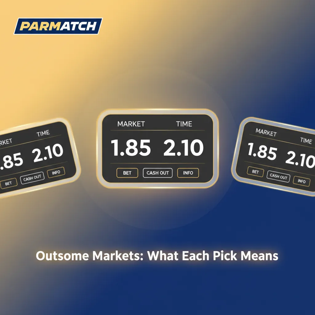 Guide to sports betting outcomes: 1X2, Over/Under, Asian Handicap, Draw No Bet, BTTS, cricket player performance.
